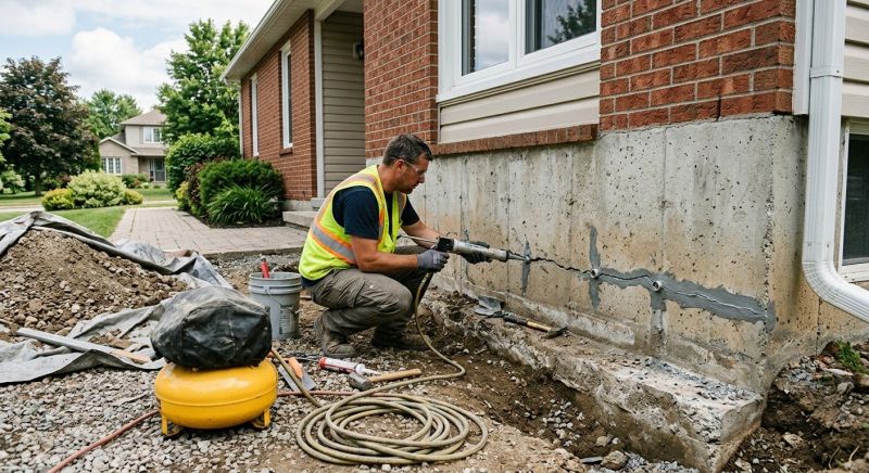 Basement Foundation Repair in Foxboro, MA