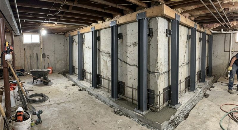 Basement Underpinning in Middleboro, MA