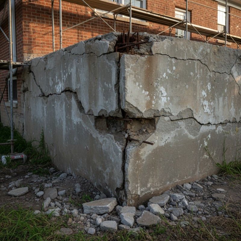 Cracked Foundation Repair in Foxboro, MA