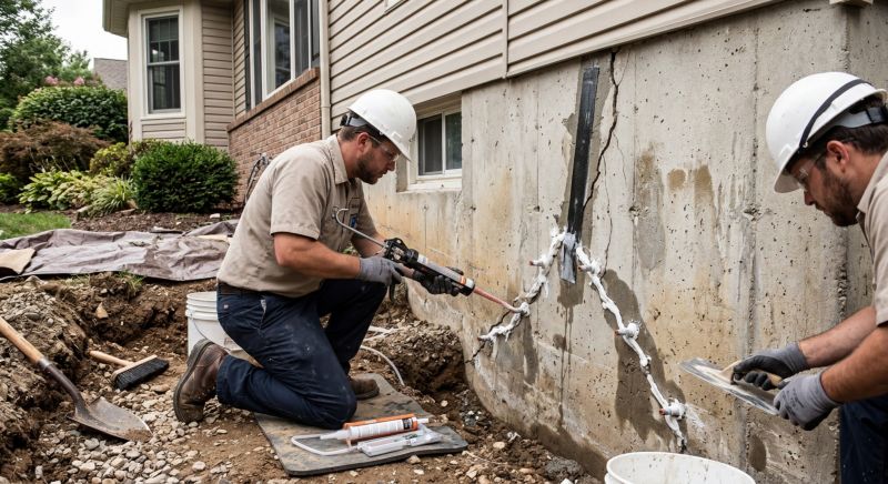 Cracked Foundation Repair in New Bedford, MA