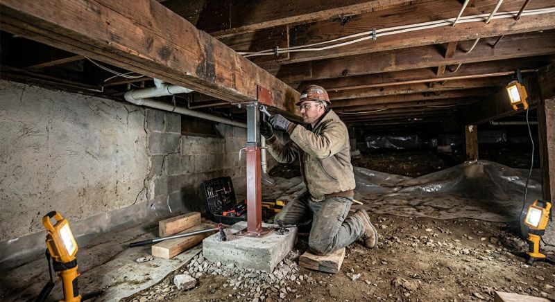 Crawlspace Foundation Repair in Kingston, MA