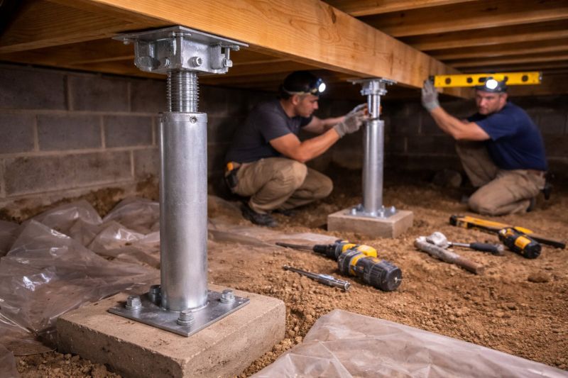 Crawlspace Structural Repair in Middleboro, MA