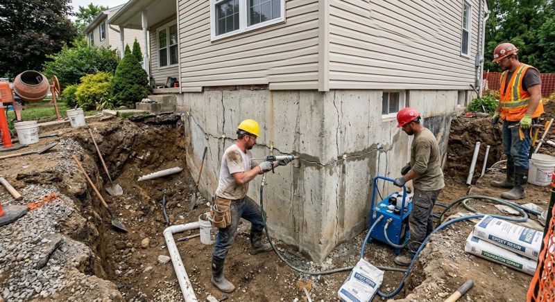 Deep Foundation Repair in Middleboro, MA