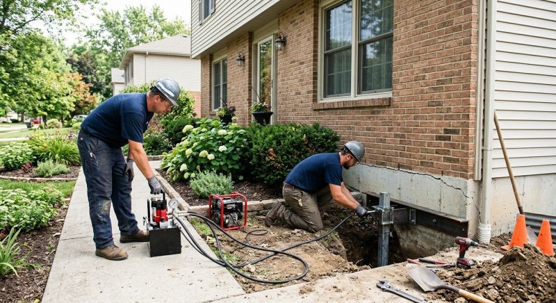 Foundation Jacking in Foxboro, MA