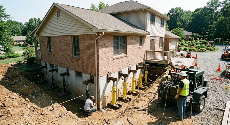 Foundation Jacking in Kingston, MA