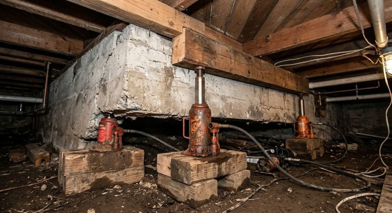 Foundation Jacking in North Falmouth, MA