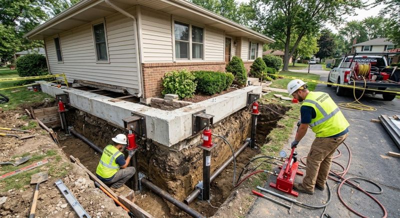 Foundation Jacking in Tiverton, RI