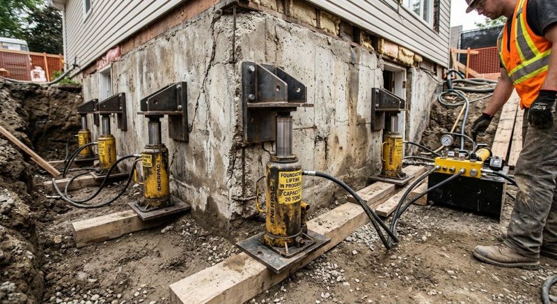Foundation Jacking in Warren, RI