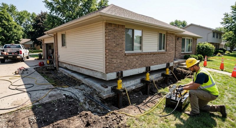 Foundation Lifting in Hanover, MA