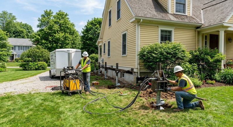 Foundation Lifting in Hanover, MA