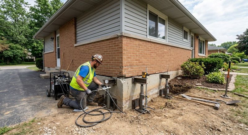 Foundation Pier Leveling in Middleboro, MA