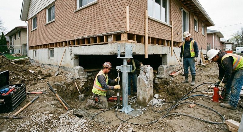 Foundation Pier Repair in Middleboro, MA