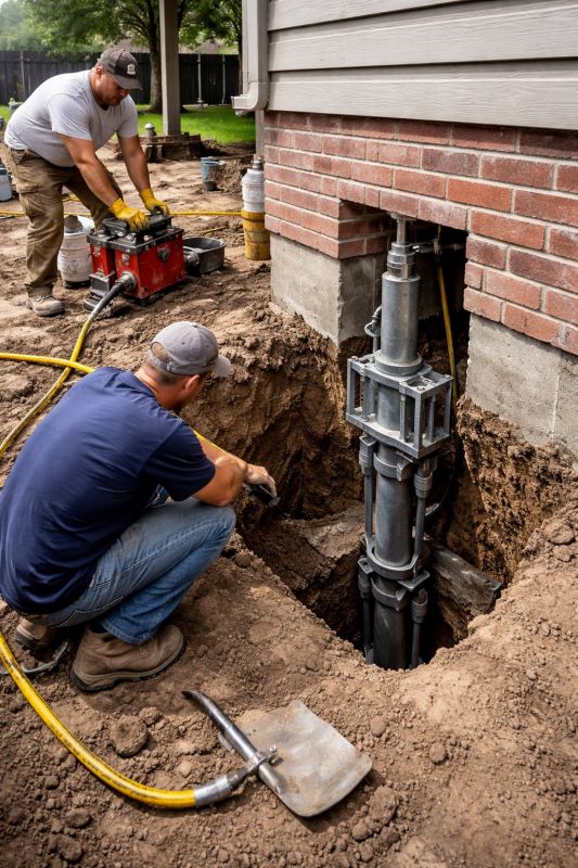 Foundation Pier Repair in Middleboro, MA