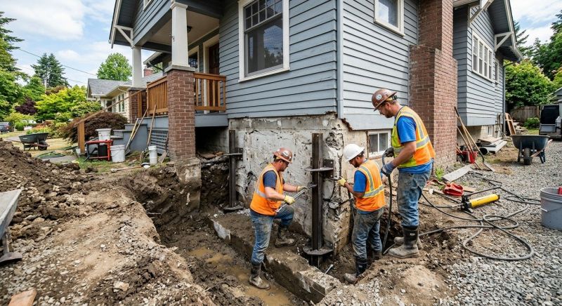 Foundation Stabilizing in Buzzards Bay, MA