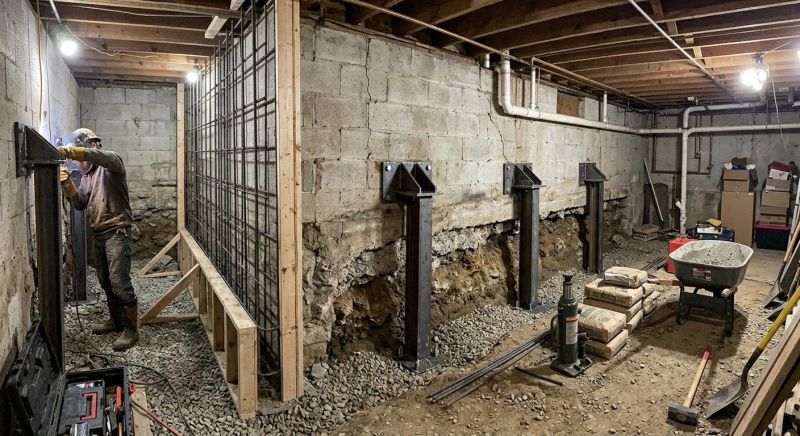 Foundation Stabilizing in North Easton, MA