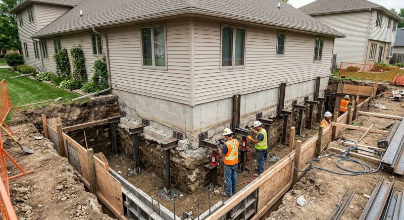 Foundation Underpinning in Middleboro, MA
