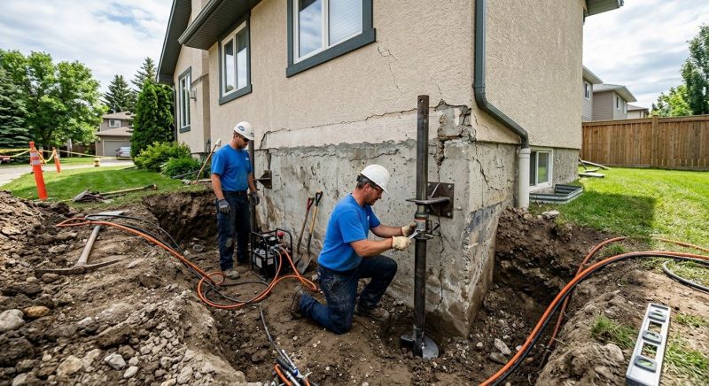 Helical Piers Installation in Middleboro, MA