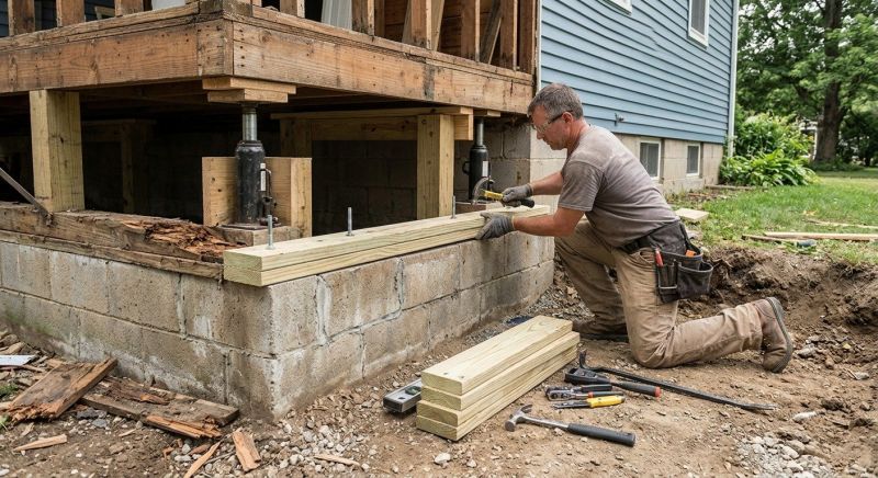 House Foundation Repair in Randolph, MA