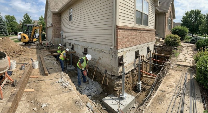 House Underpinning in Middleboro, MA