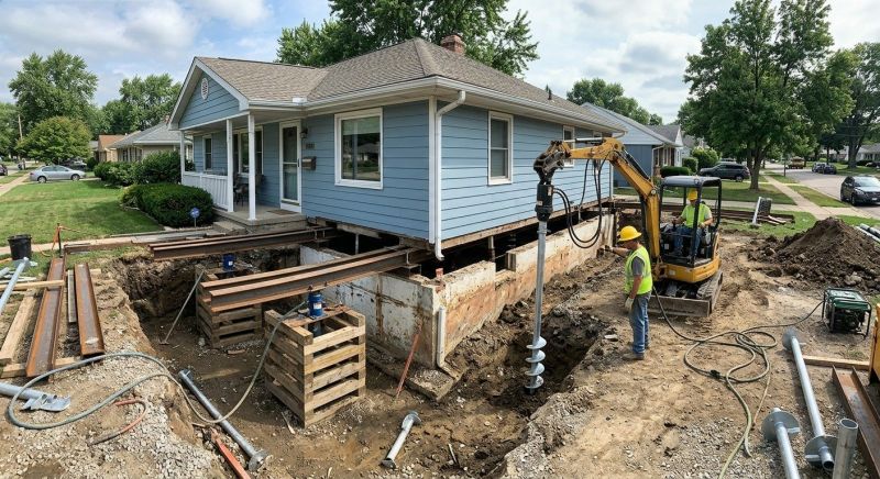 House Underpinning in Middleboro, MA