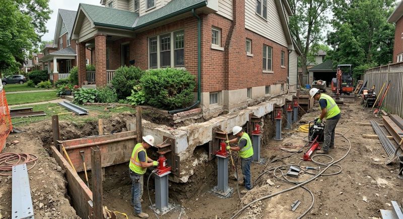 House Underpinning in Middleboro, MA