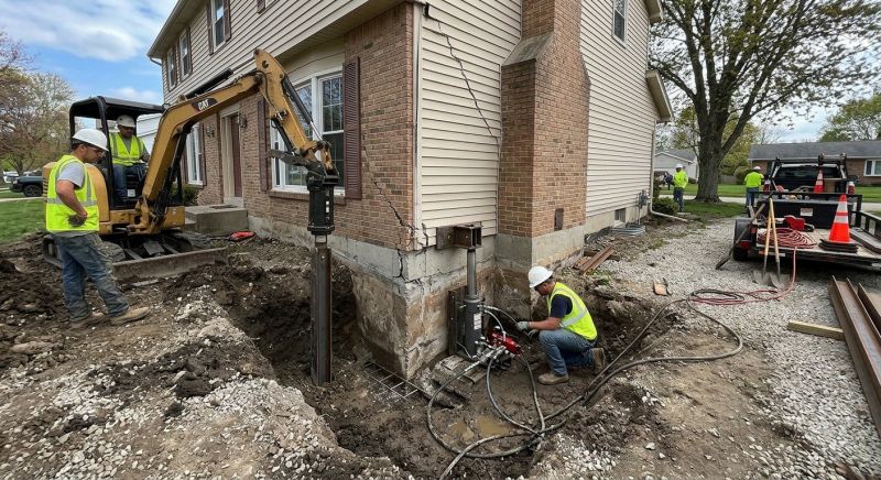 Sinking Foundation Repair in Braintree, MA