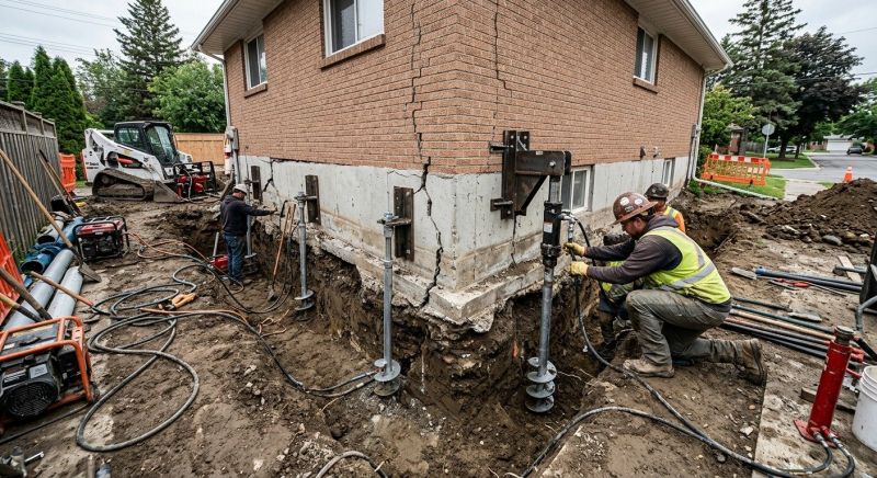 Sinking Foundation Repair in Bristol County, RI