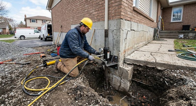 Sinking Foundation Repair in Buzzards Bay, MA